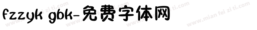 fzzyk gbk字体转换